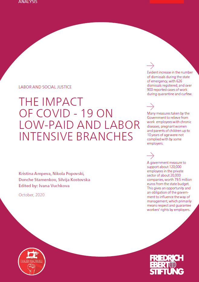 The impact of Covid-19 on low-paid and labor intensive branches